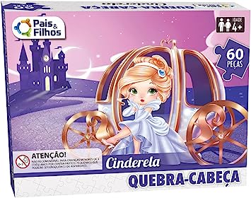 Quebra-Cabeça Cartonado Cinderela 60 Peças.jpg
